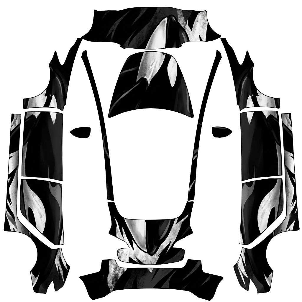 Model 3 Wrap Design - flat wrap PNG for Model 3 Paint Shop