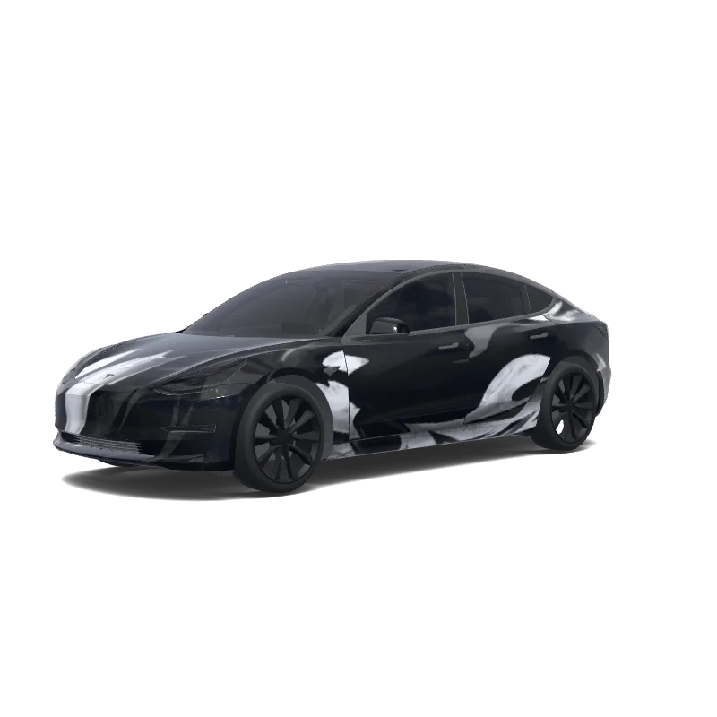 Tesla Model 3 custom wrap design