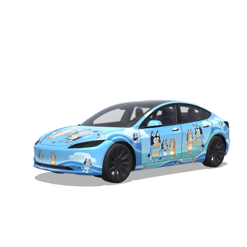 Tesla Model 3 (2024+ Standard/Premium) custom wrap design