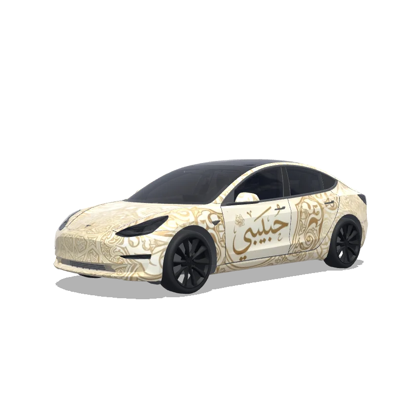 Tesla Model 3 custom wrap design