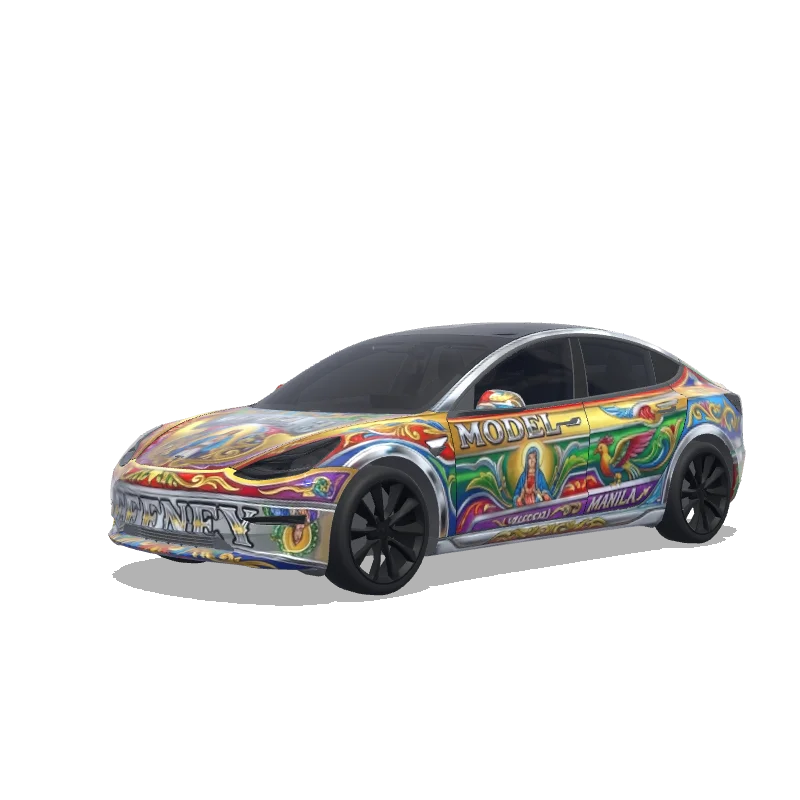 Tesla Model 3 custom wrap design