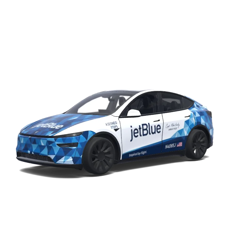 Tesla Model Y (2025+ Performance) custom wrap design