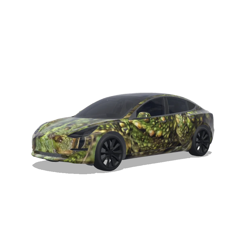 Tesla Model 3 custom wrap design