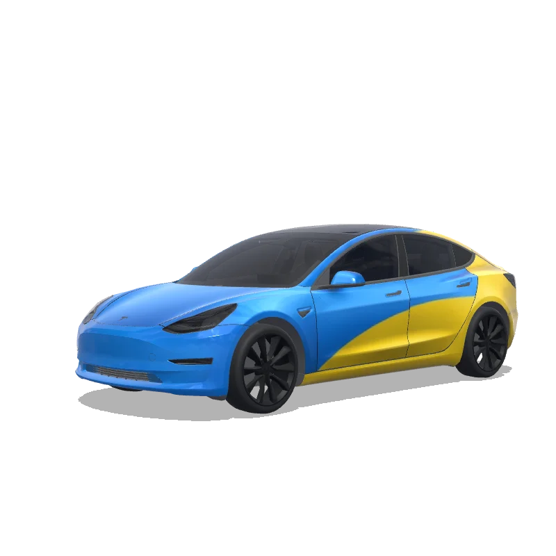 Tesla Model 3 custom wrap design