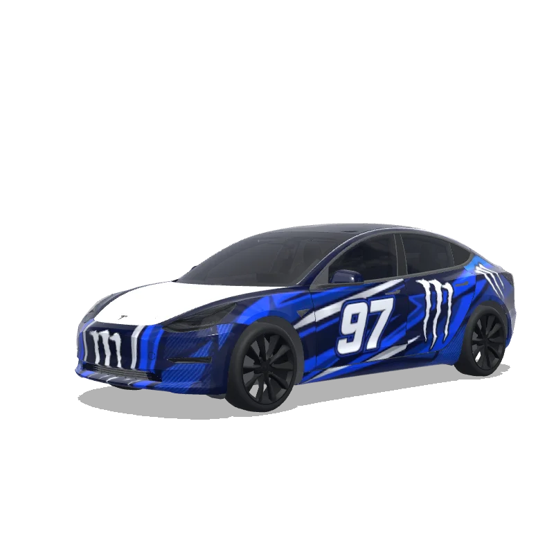 Tesla Model 3 custom wrap design
