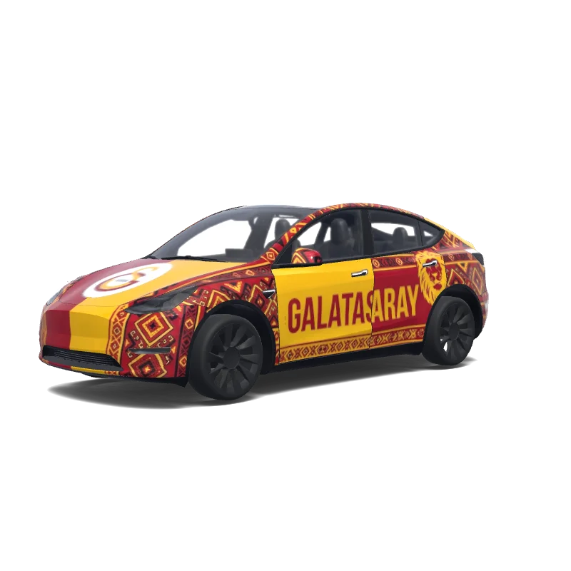 Tesla Model Y tilpasset wrap-design