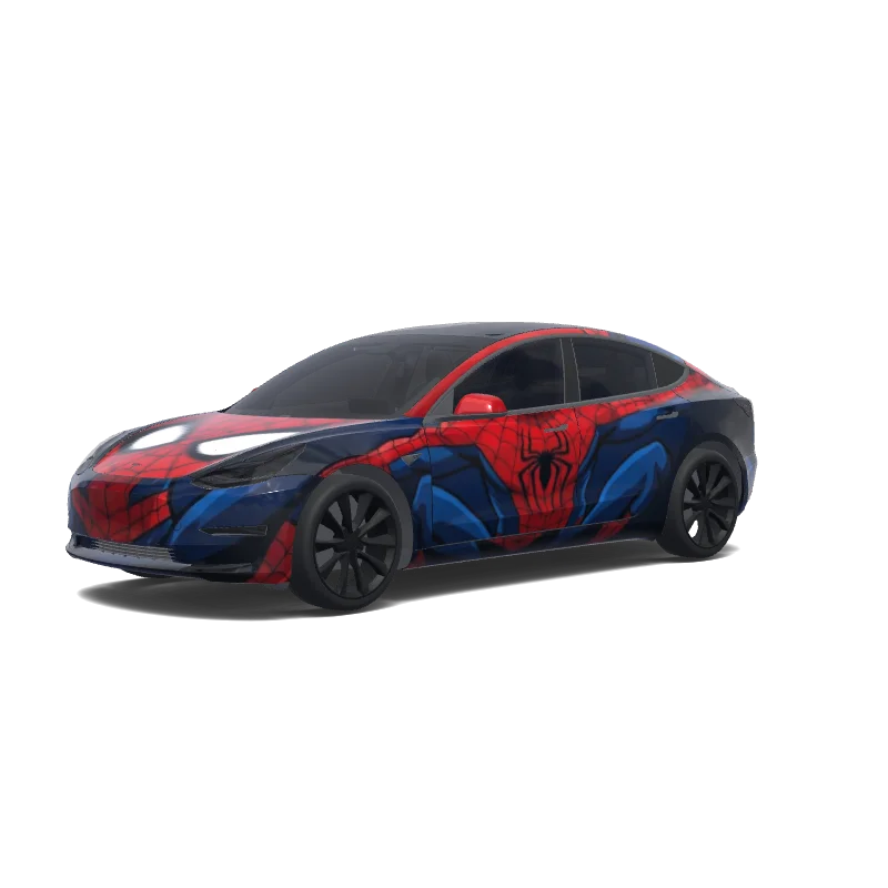 Tesla Model 3 anpassad wrap-design