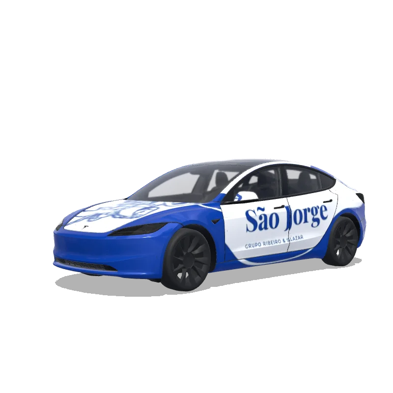 Tesla Model 3 (2024+ Standard/Premium) custom wrap design