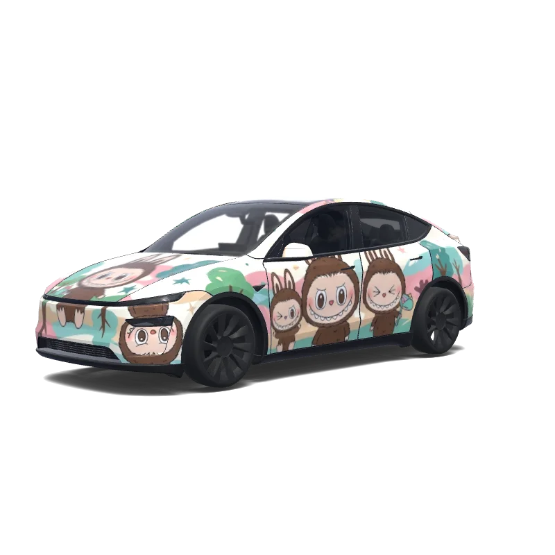 Tesla Model Y (2025+ Premium) custom wrap design