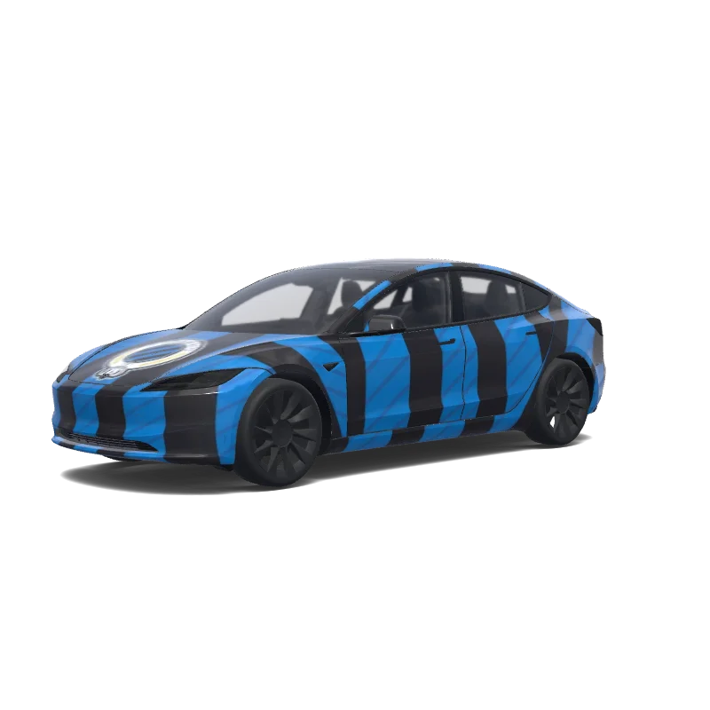 Tesla Model 3 (2024+ Standard/Premium) custom wrap design