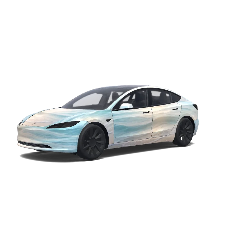 Tesla Model 3 (2024+ Standard/Premium) custom wrap design