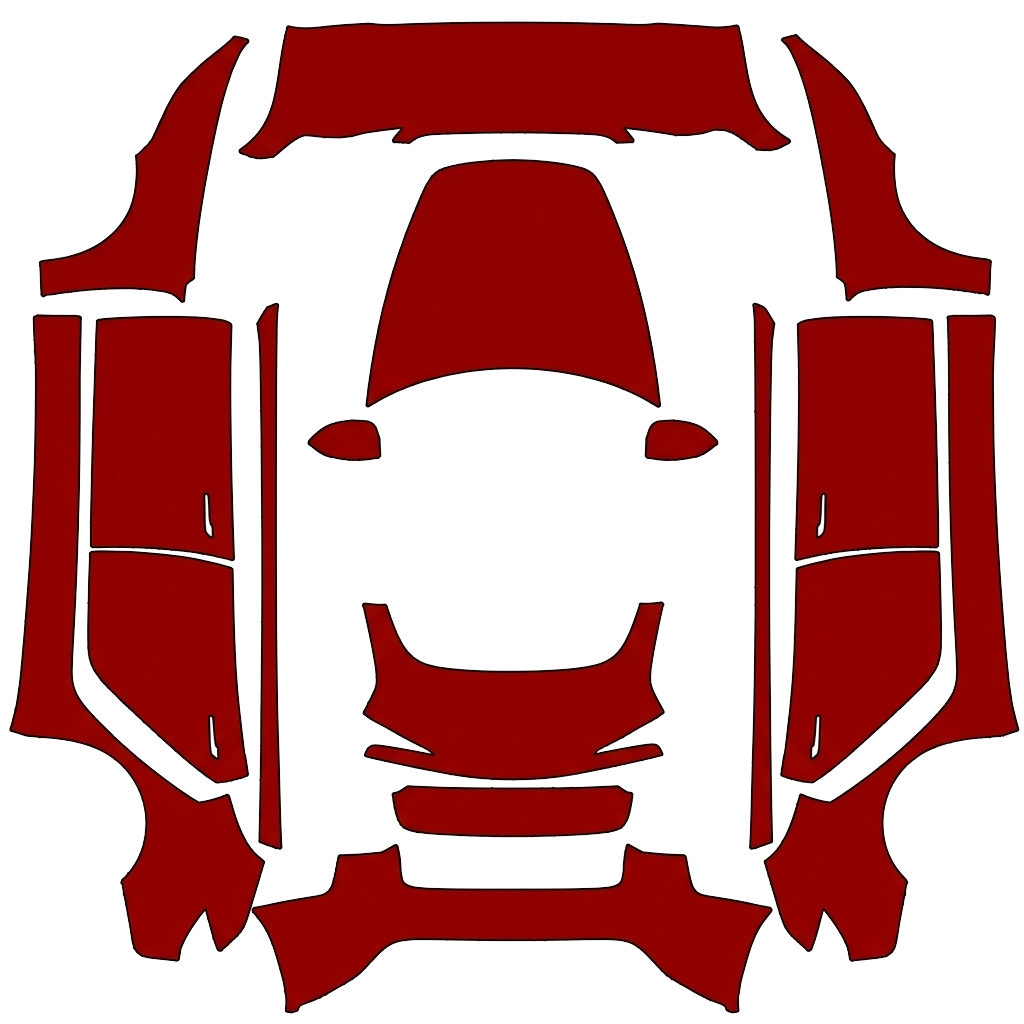 Model 3 Wrap Design - flat wrap PNG for Model 3 (2024+ Standard/Premium) Paint Shop