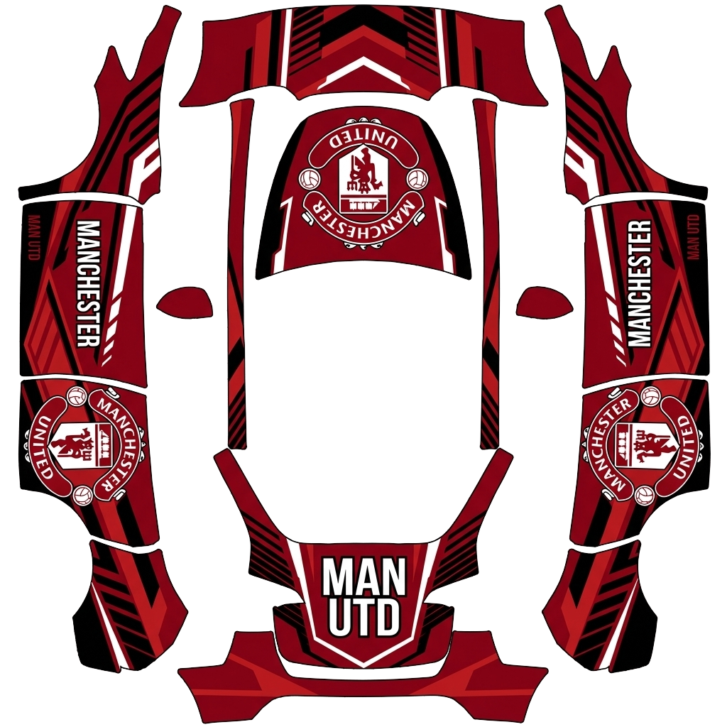 Model Y Wrap Design - flat wrap PNG for Model Y Paint Shop