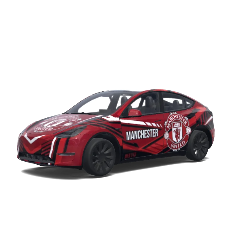 Tesla Model Y custom wrap design