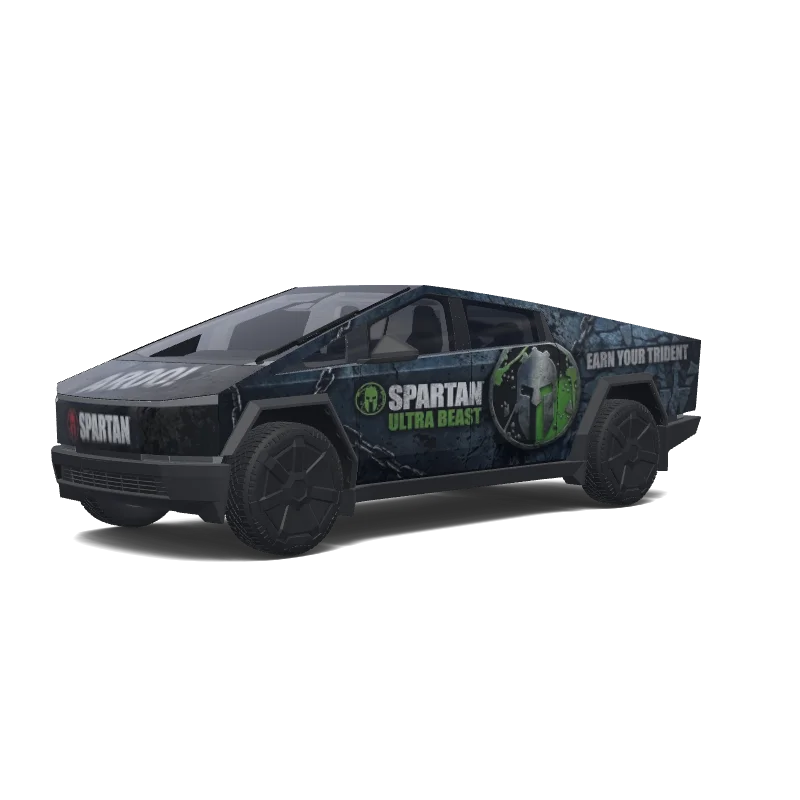 Tesla Cybertruck custom wrap design