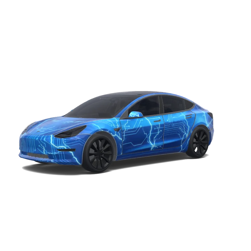 Blu Lucido - Tesla Model 3 wrap