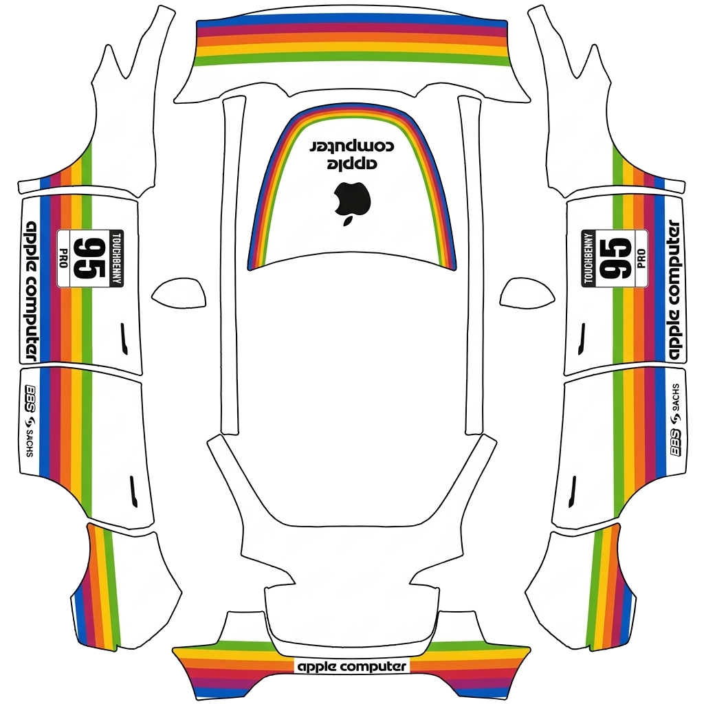 Model Y Wrap Design - flat wrap PNG for Model Y Paint Shop