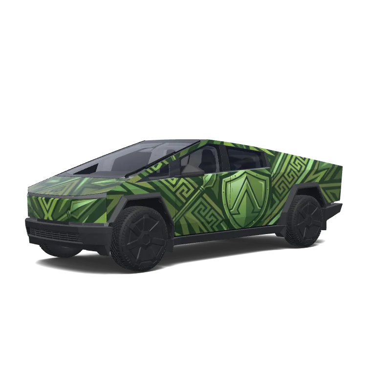 Tesla Cybertruck custom wrap design