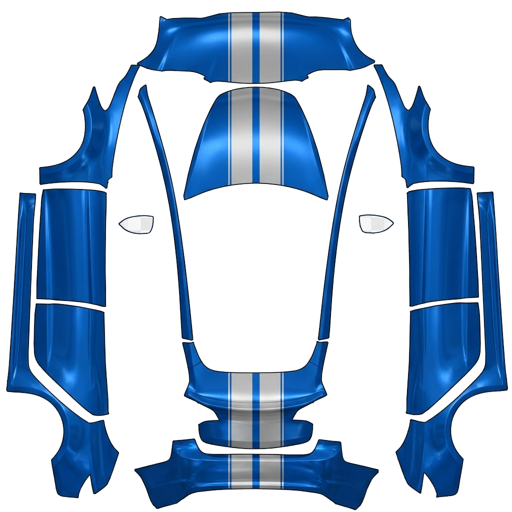 Model 3 Wrap Design - flat wrap PNG for Model 3 Paint Shop