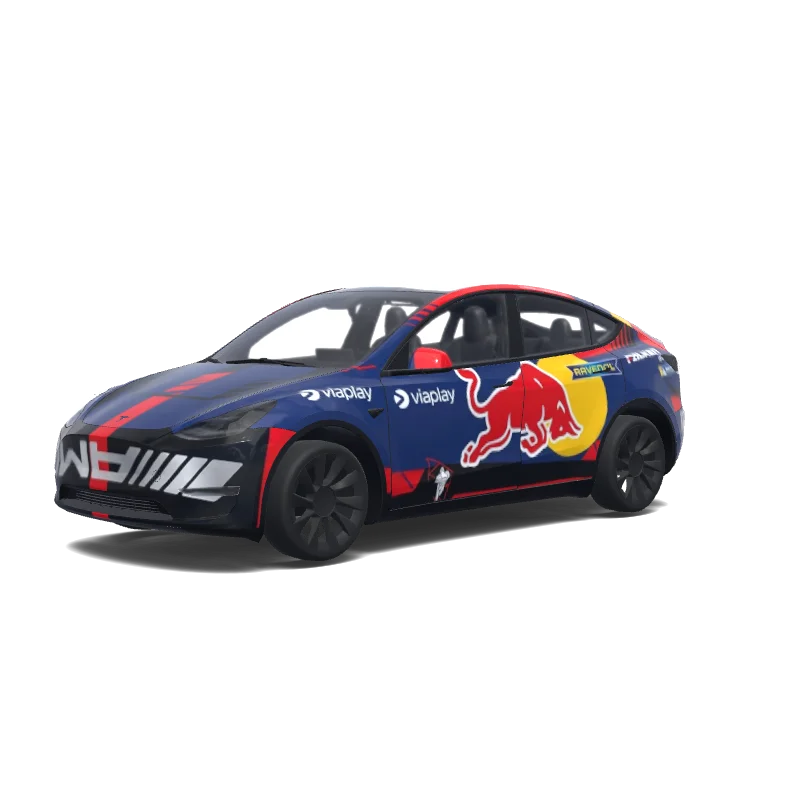 Tesla Model Y custom wrap design