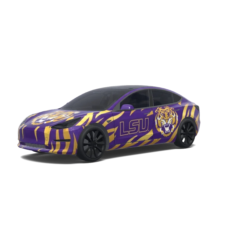 Tesla Model 3 custom wrap design