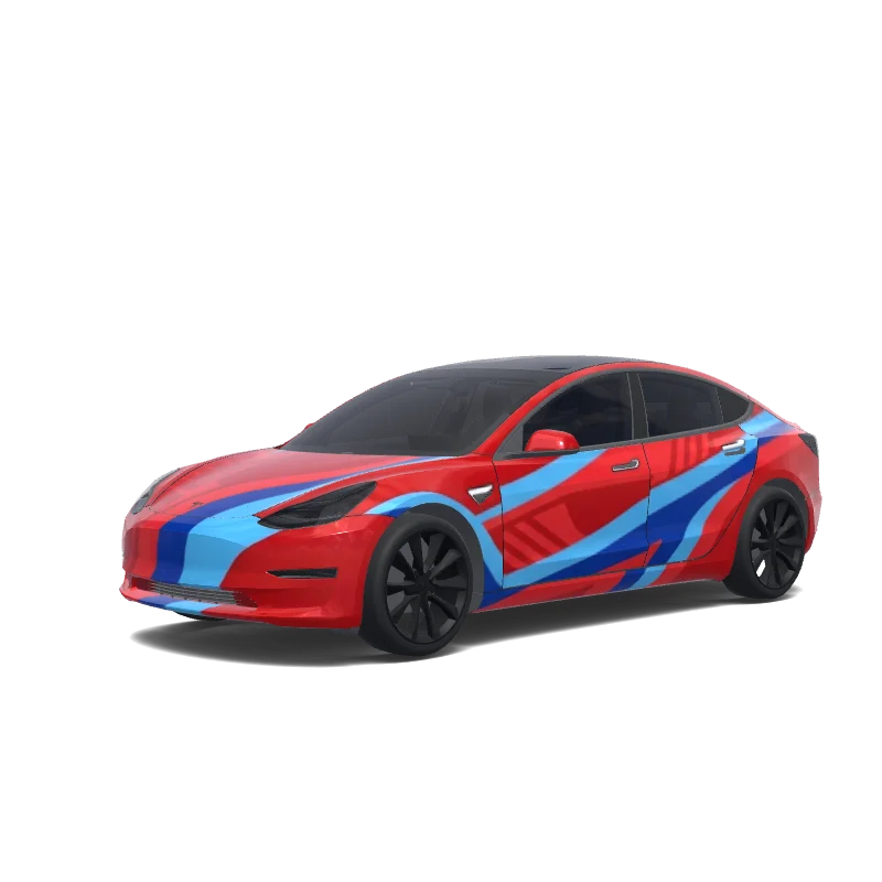 Tesla Model 3 custom wrap design