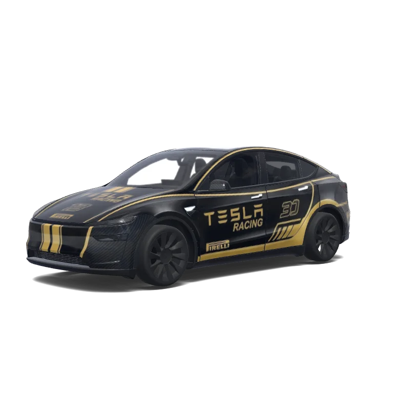 Tesla Model Y (2025+ Premium) tilpasset wrap-design
