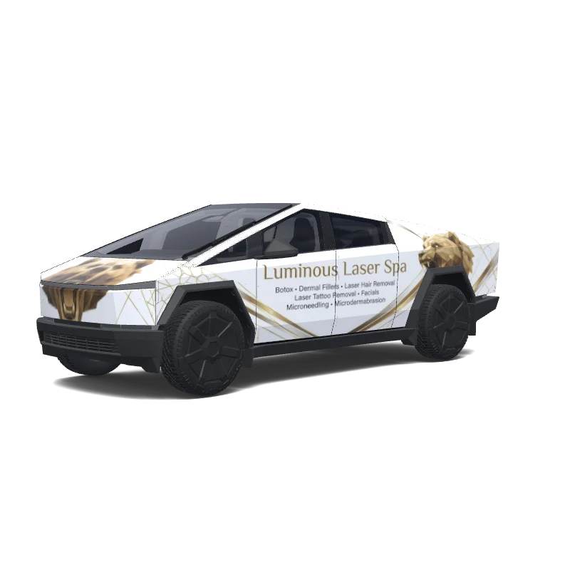 Tesla Cybertruck custom wrap design