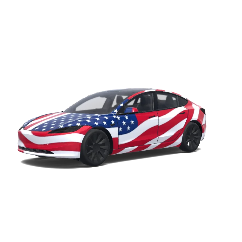 Tesla Model 3 (2024+ Standard/Premium) custom wrap design