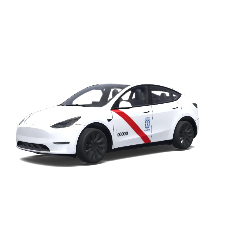 Taxi Madrid - Tesla Model Y wrap