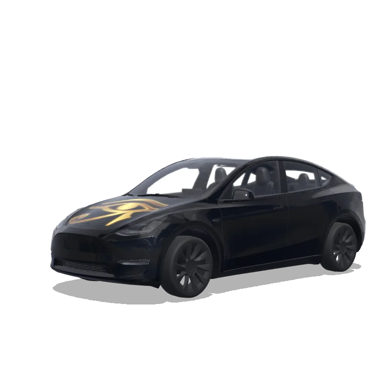 Tesla Model Y custom wrap design