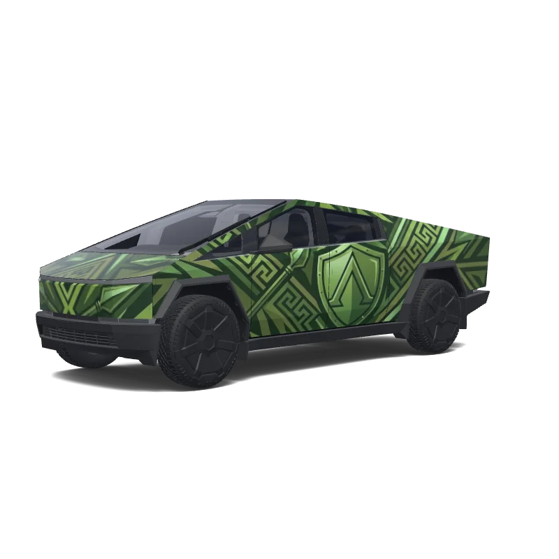 Tesla Cybertruck custom wrap design