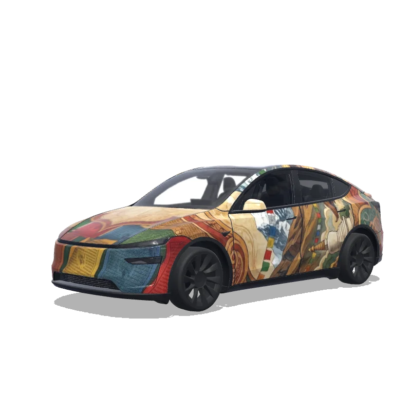 Tesla Model Y (2025+ Premium) custom wrap design