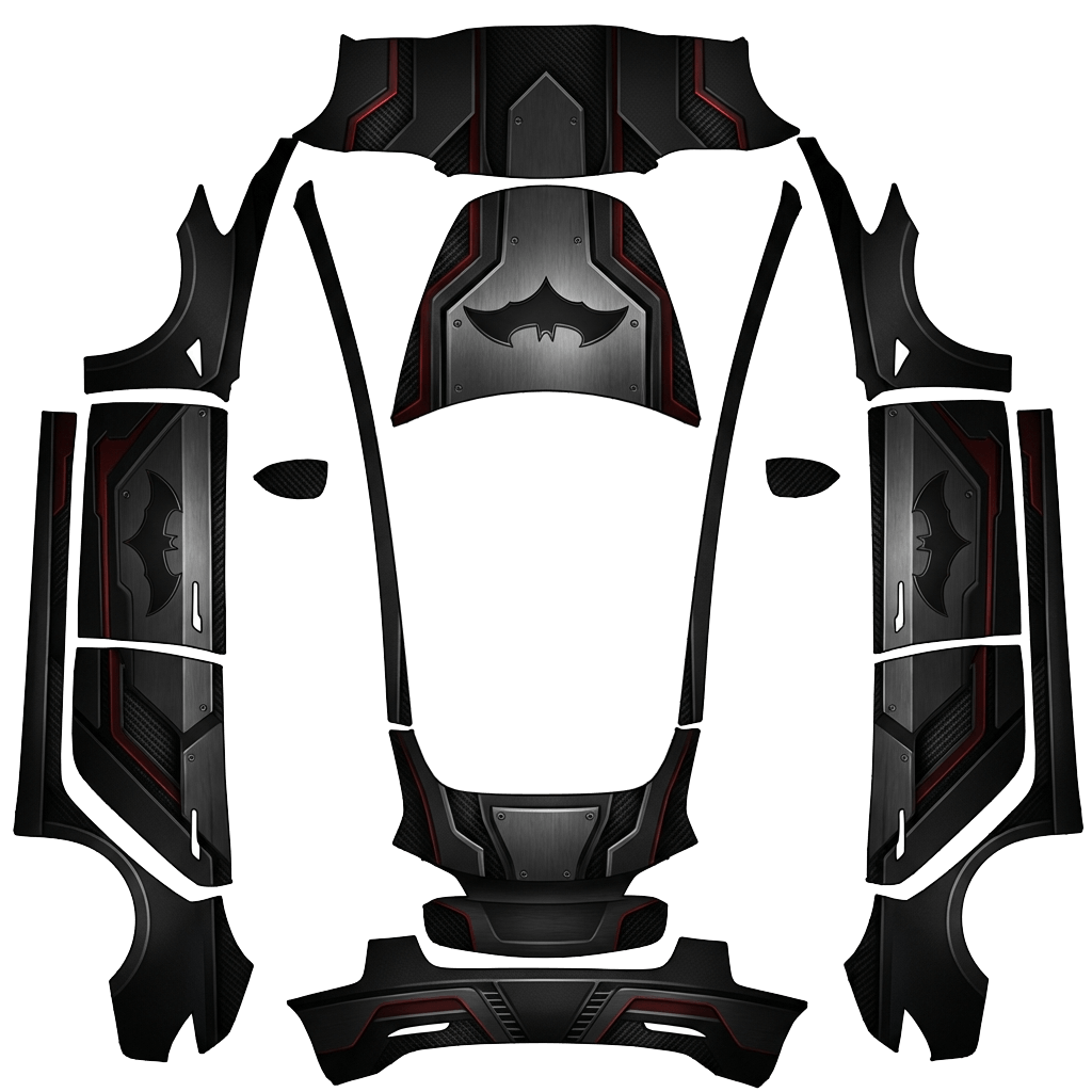Model 3 Wrap Design - flat wrap PNG for Model 3 Paint Shop