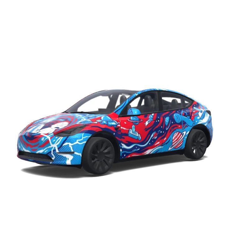 Tesla Model Y カスタムラップデザイン