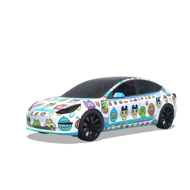 Tesla Model 3 custom wrap design