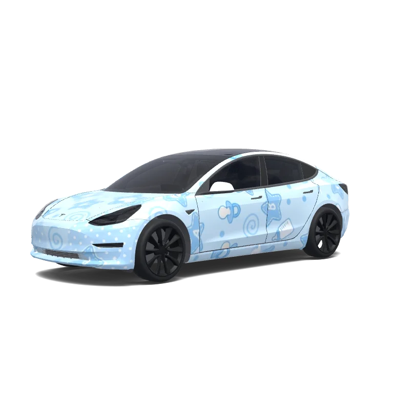 Tesla Model 3 custom wrap design