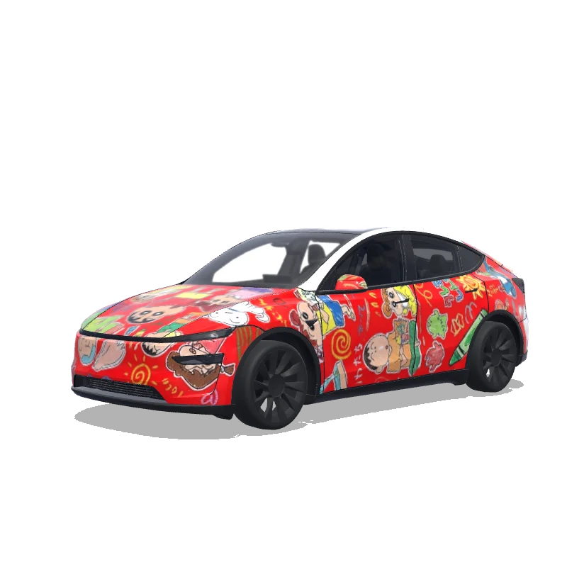 Tesla Model Y (2025+ Premium) custom wrap design