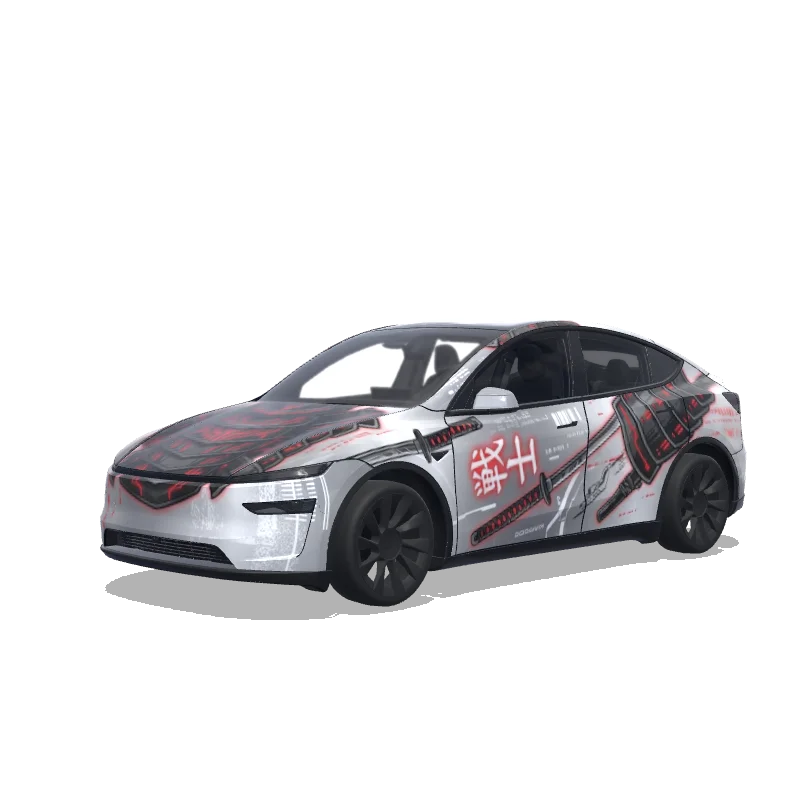Tesla Model Y (2025+ Premium) custom wrap design