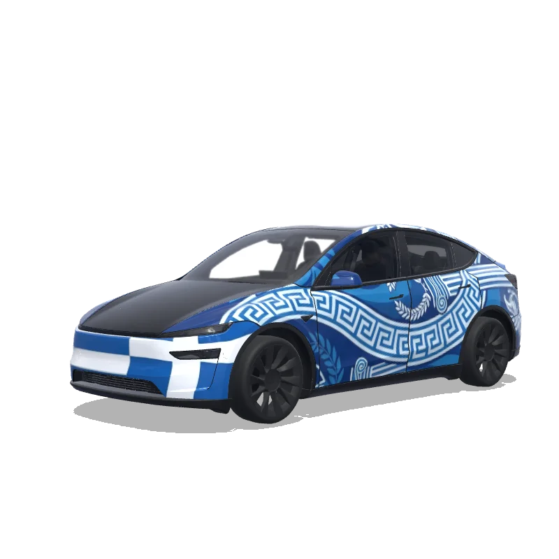 Tesla Model Y (2025+ Premium) custom wrap design
