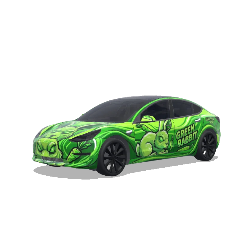 Tesla Model 3 custom wrap design