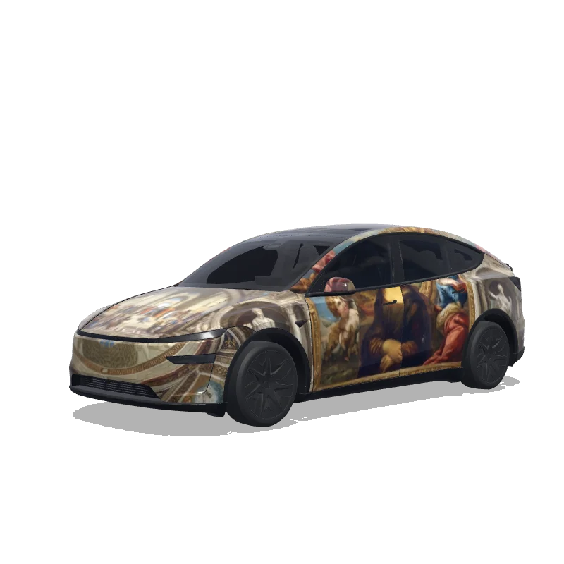 Tesla Model Y L custom wrap design