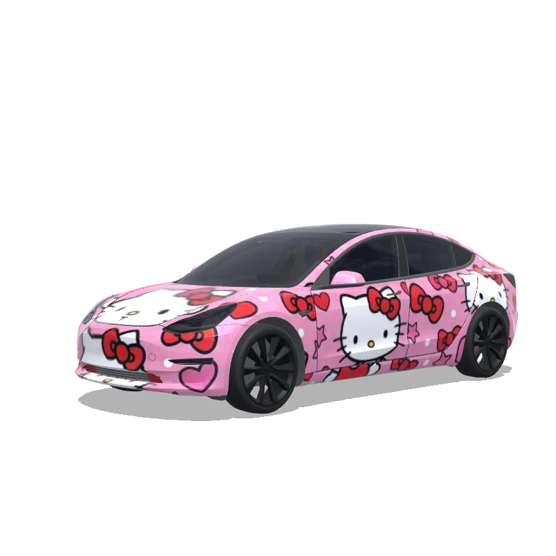 Tesla Model 3 custom wrap design
