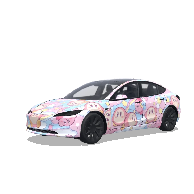 Tesla Model 3 (2024+ Standard/Premium) custom wrap design