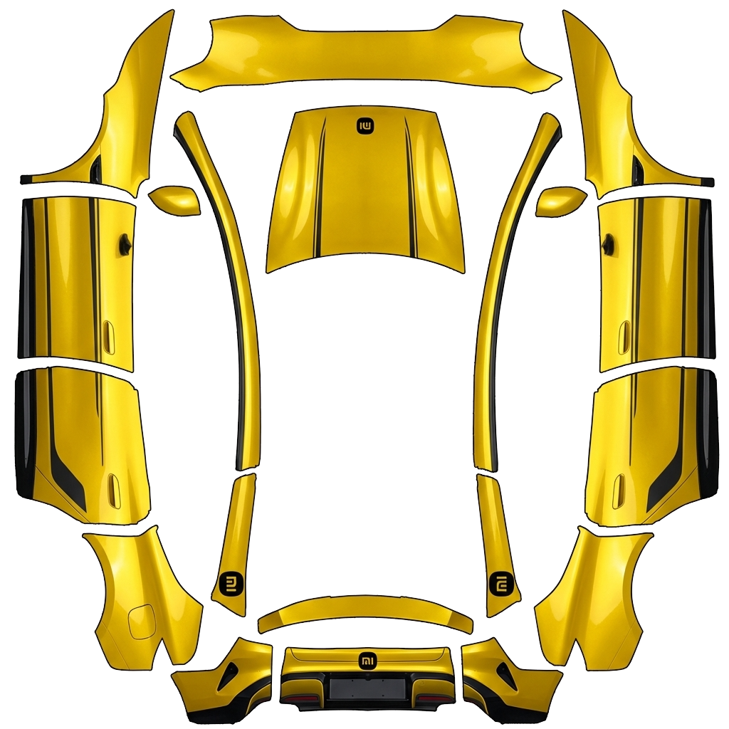 Model Y Wrap Design - flat wrap PNG for Model Y L Paint Shop