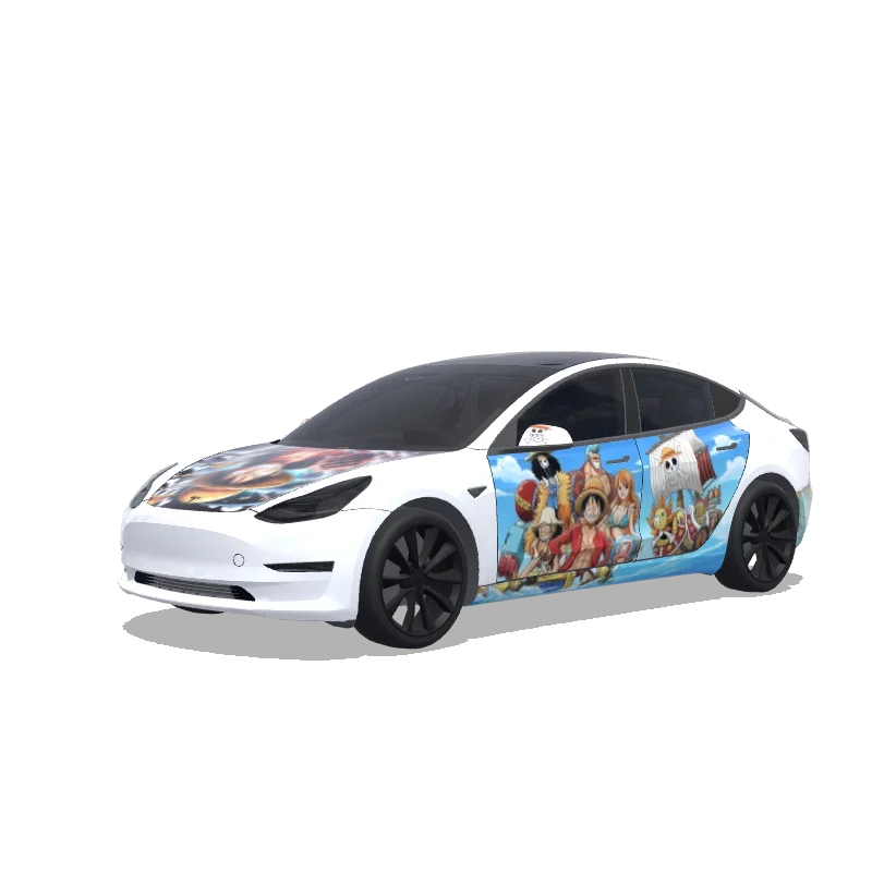 Tesla Model 3 custom wrap design