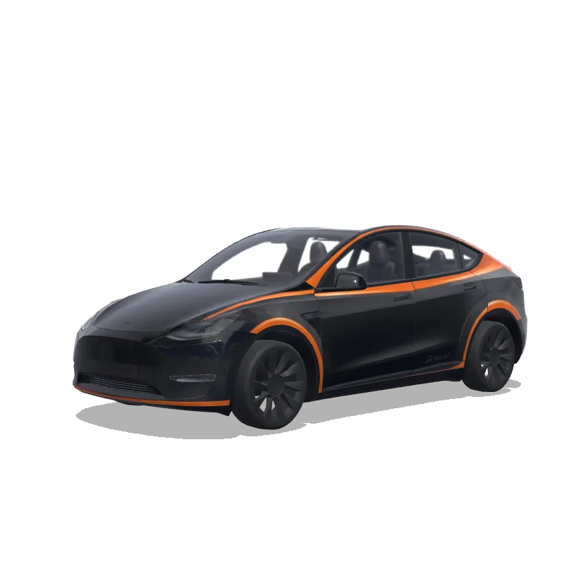 Tesla Model Y custom wrap design