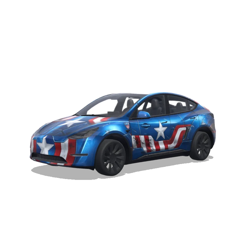 Tesla Model Y custom wrap design