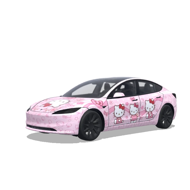 Tesla Model 3 (2024+ Standard/Premium) custom wrap design