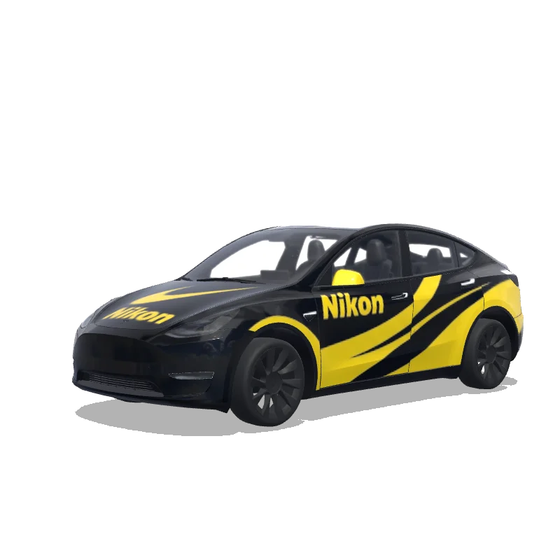 Tesla Model Y custom wrap design